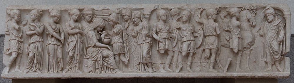 Sarcophagus (c. 170 AD) with amazones