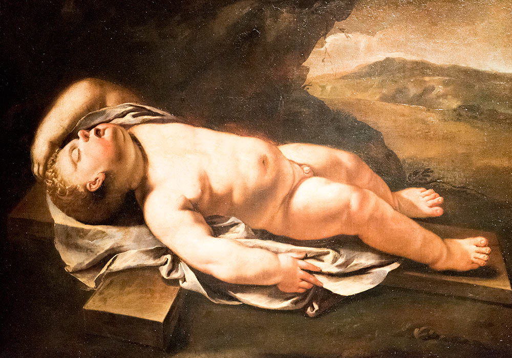 Jesus sleeping on the cross, MUseo DIocesano Agrigento 