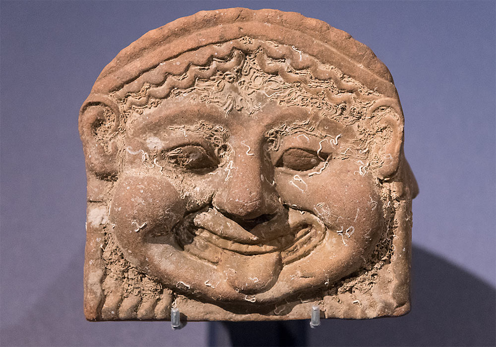 Gela, Sicily: Gorgon roof ornament, 500-450 BC