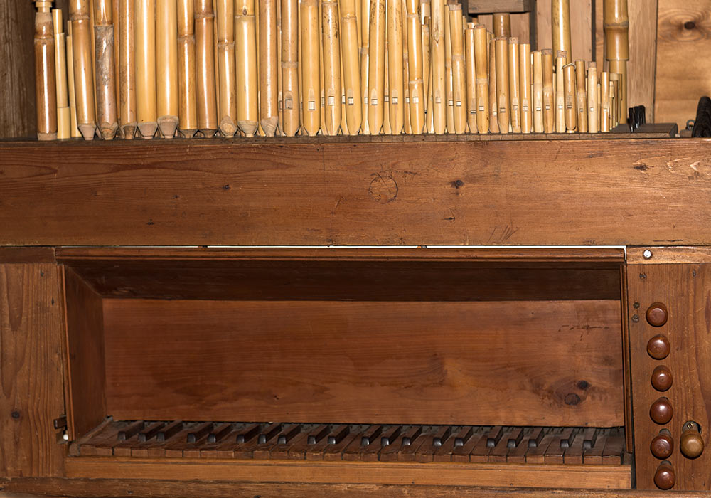Wooden organ in Gibilmanna Museum