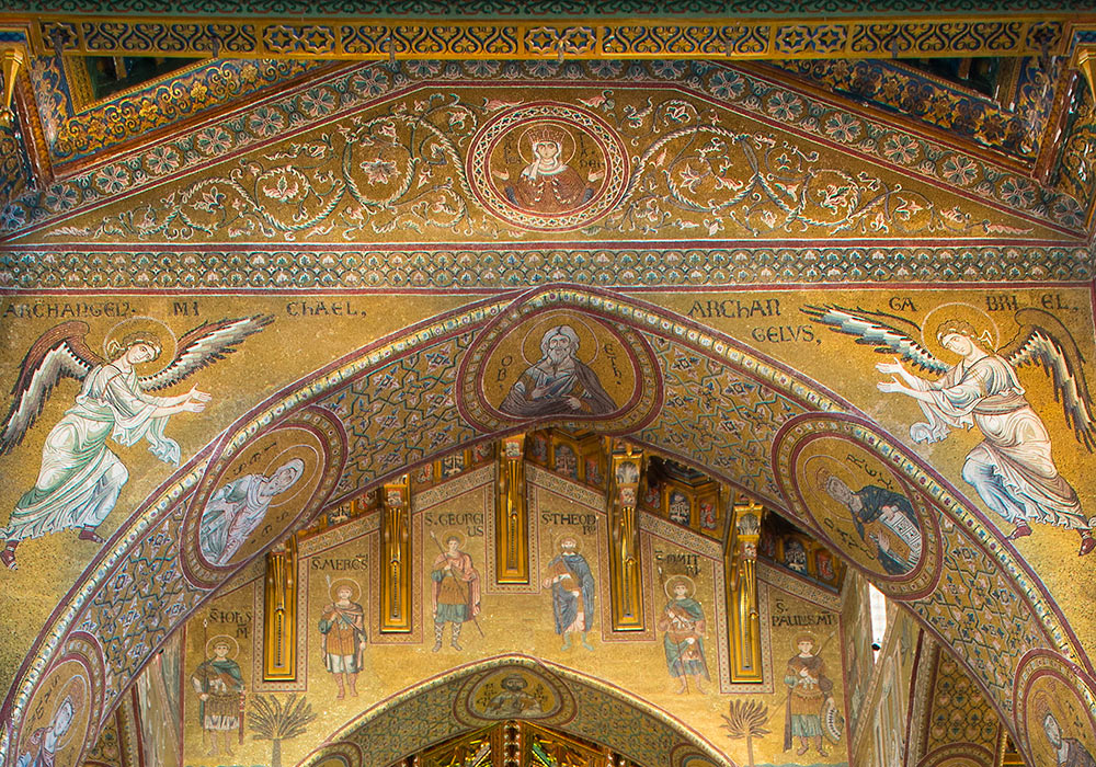 Monreale cathedral: golden mosaics