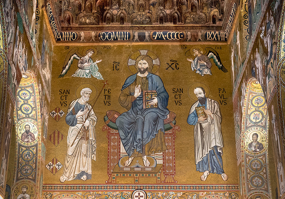 Cappella Palatina: Mosaic of Christ the Lawgiver
