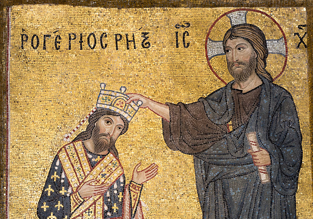La Martorana: Roger II, Christ, Palermo