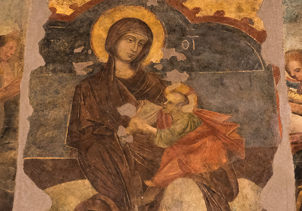 Painting of Mary and Jesus  in Chiesa Santa Maria della Catena (Church of Saint Mary of the Chain)