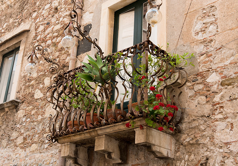 balcony, Taormina