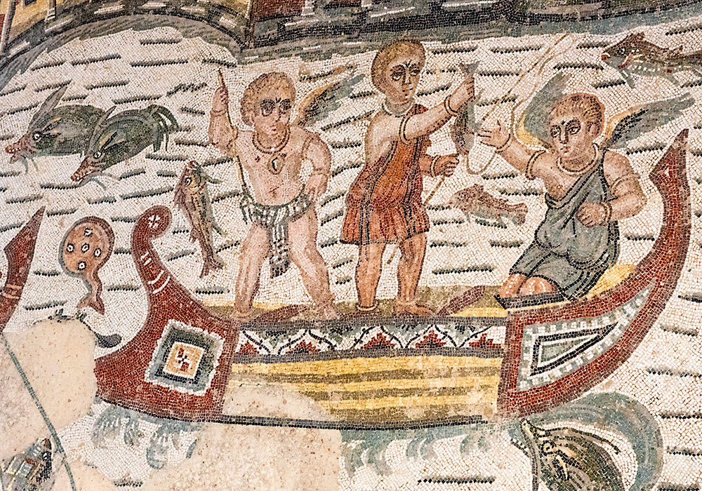 floor mosaic, Villa romana del Casale