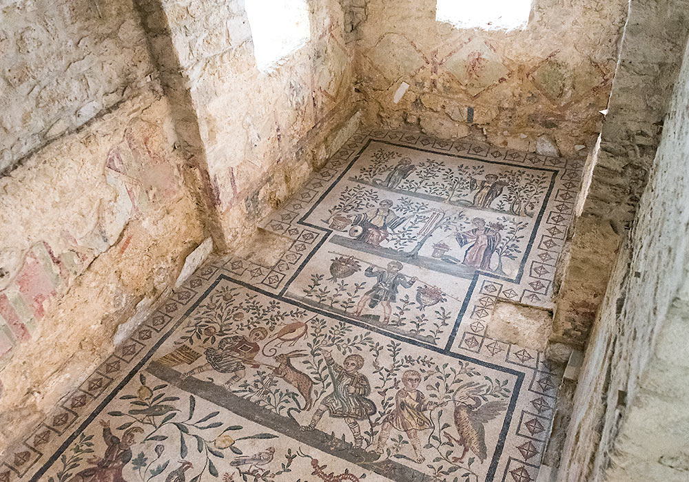 Mosaic in Villa Romana del Casale, Piazza Armerina