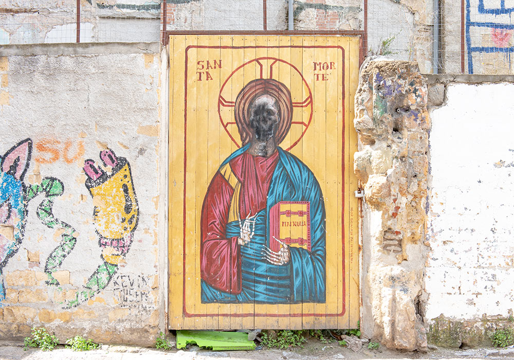 Santa Morte: street art in Palermo
