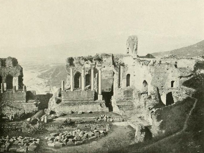 The Greek Theatre in Taormina anno 1907