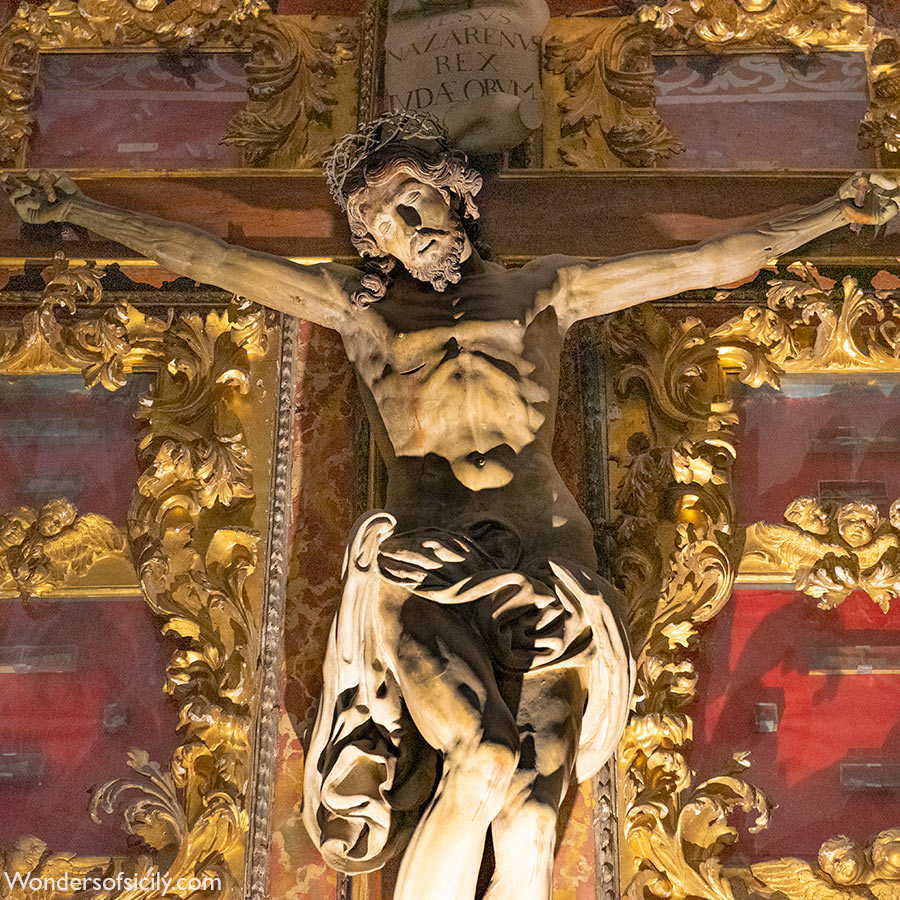 reliquary crucifix, Casa Professa, Palermo