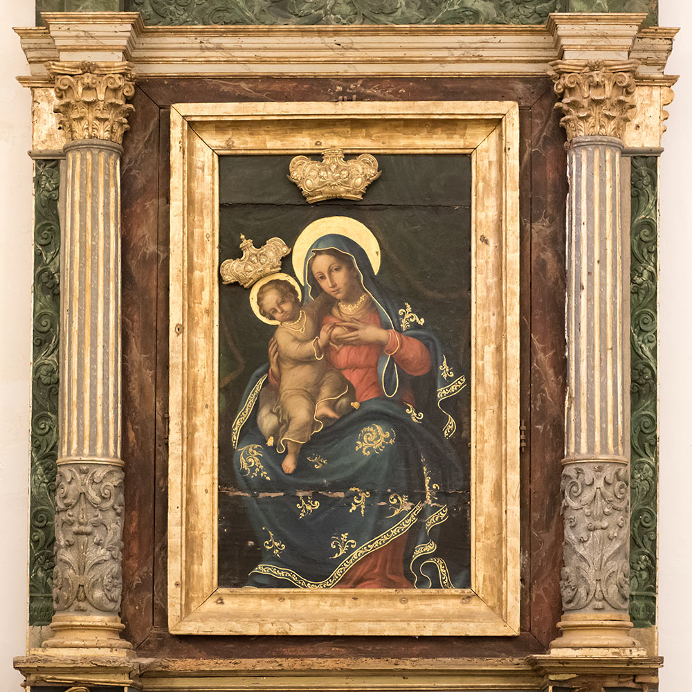 The Nursing Madonna (Virgo Lactans aka Madonna Lactans) in the church of S Martino, Erice