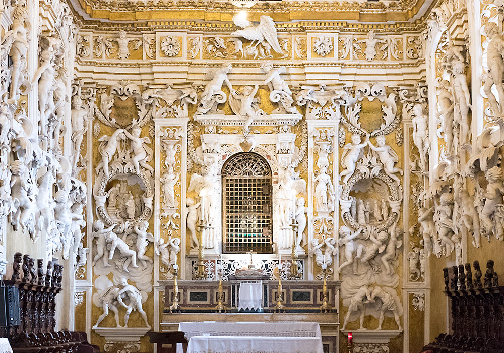 Giuseppe and Giacomo Serpotta chapel Castello Ventimiglia