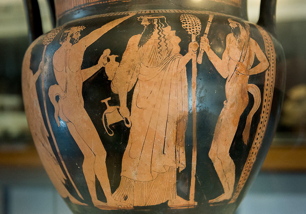 Greek vase in the Mandralisca Museum, Sicily