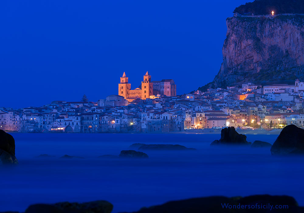 Cefalù with its magnificent Norman Cathedral in the background