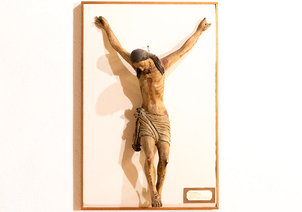 crucifix (17th C) from the Capuchin monastery in Savoca, Now in the Gibilmanna Museum