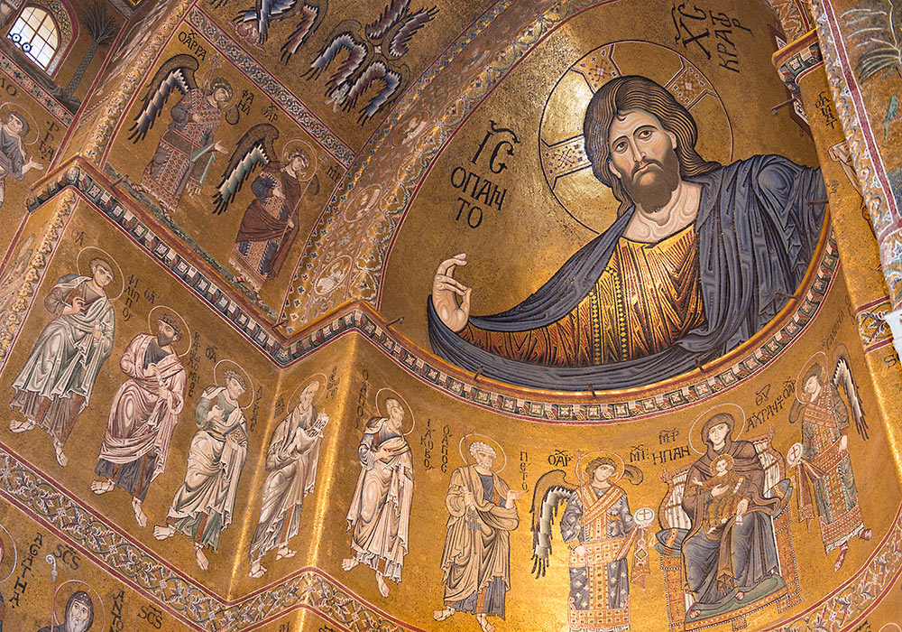 Christ Pantocrator - cathedral in Monreale, Palermo
