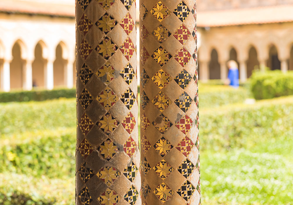 Monreale: Benedictine Cloister twin columns