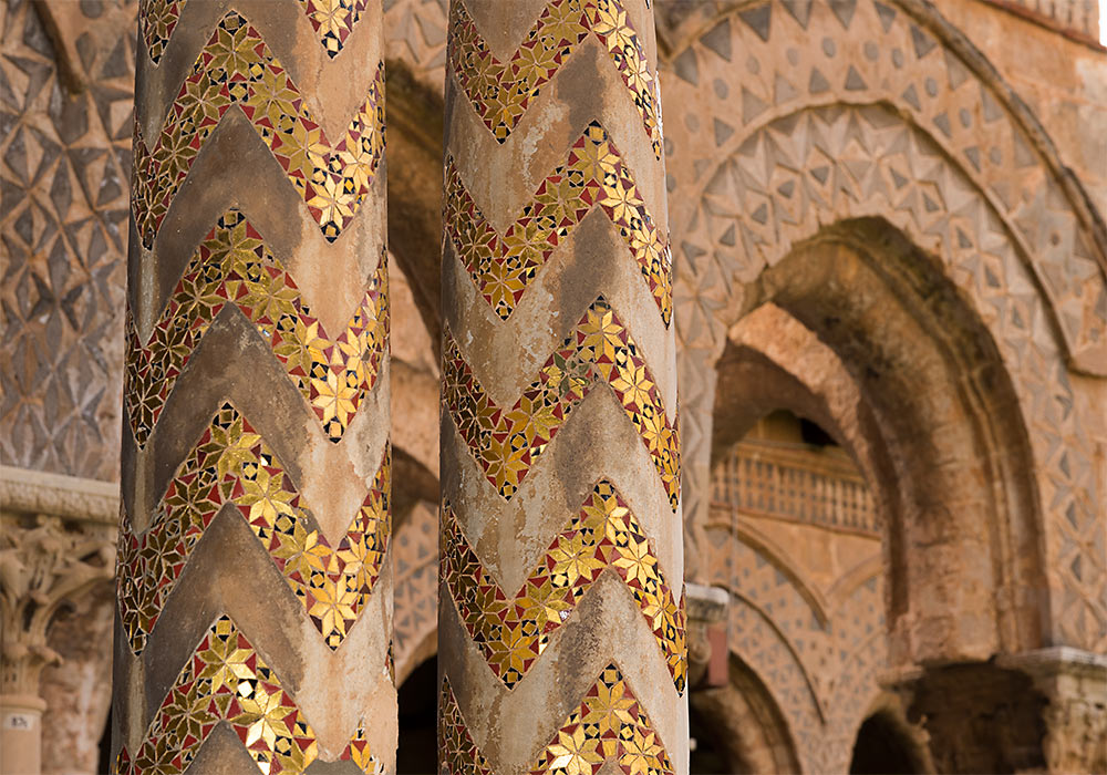 Columns, the Benedictine Cloister, Monreale