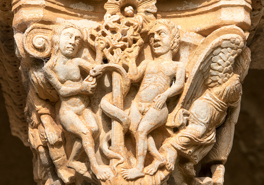 Capital, the Benedictine Cloister, Monreale