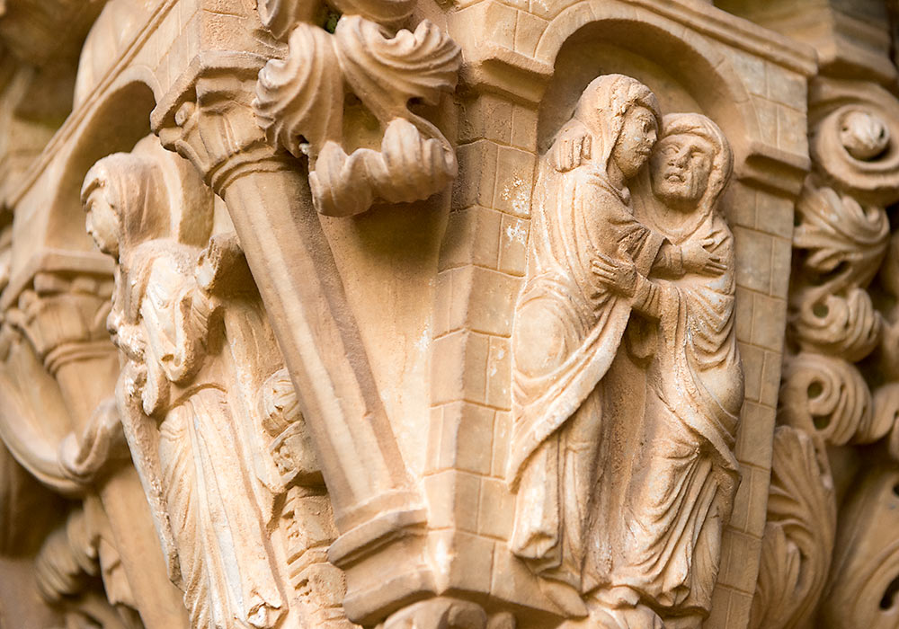 Capital, the Benedictine Cloister, Monreale