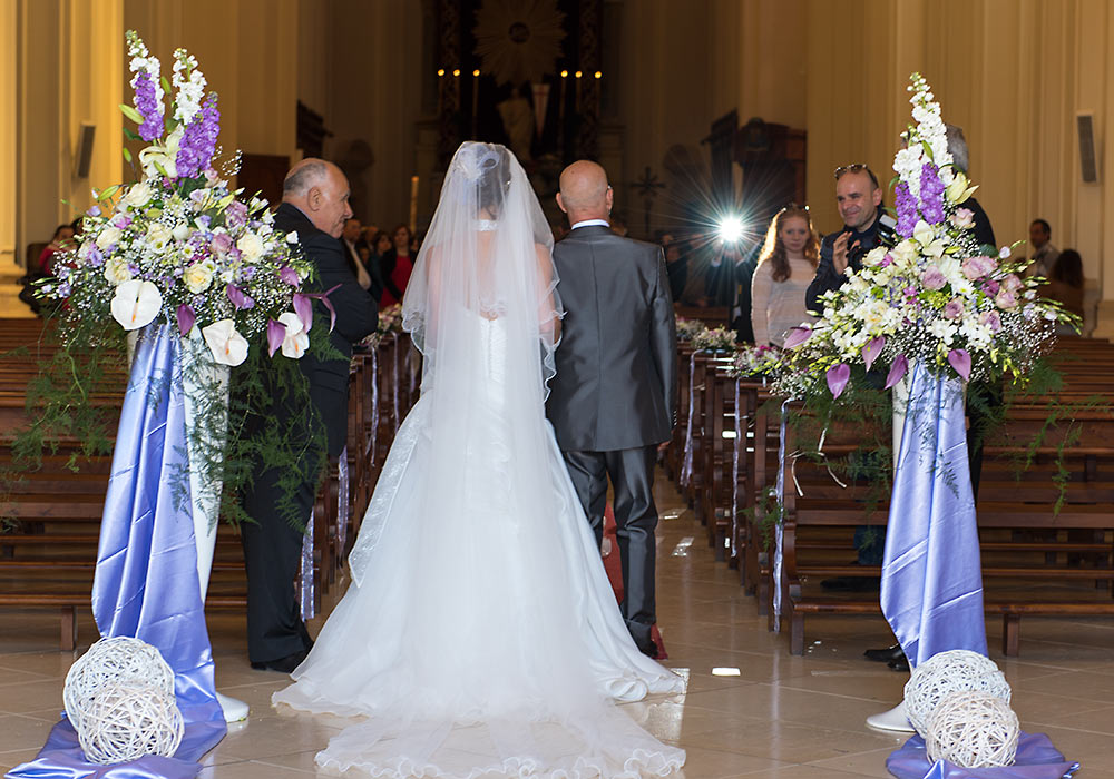 Wedding in Noto cathedral