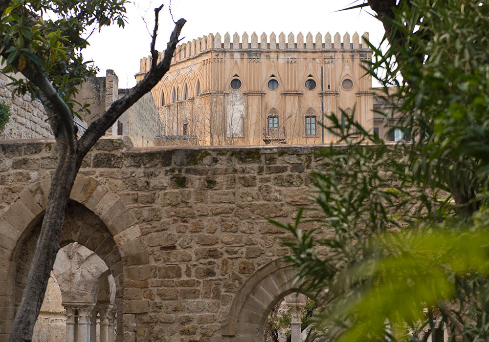 The Norman Palace seen from San Giovanni degli Eremiti