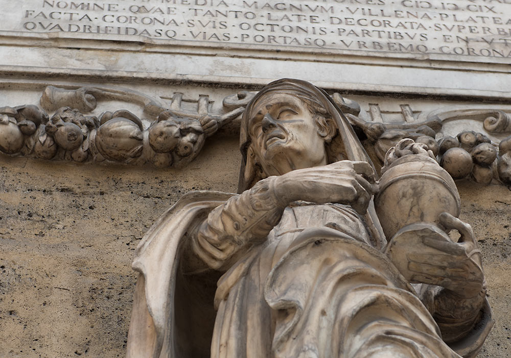 Statue of Winter, Quattro Canti, Palermo