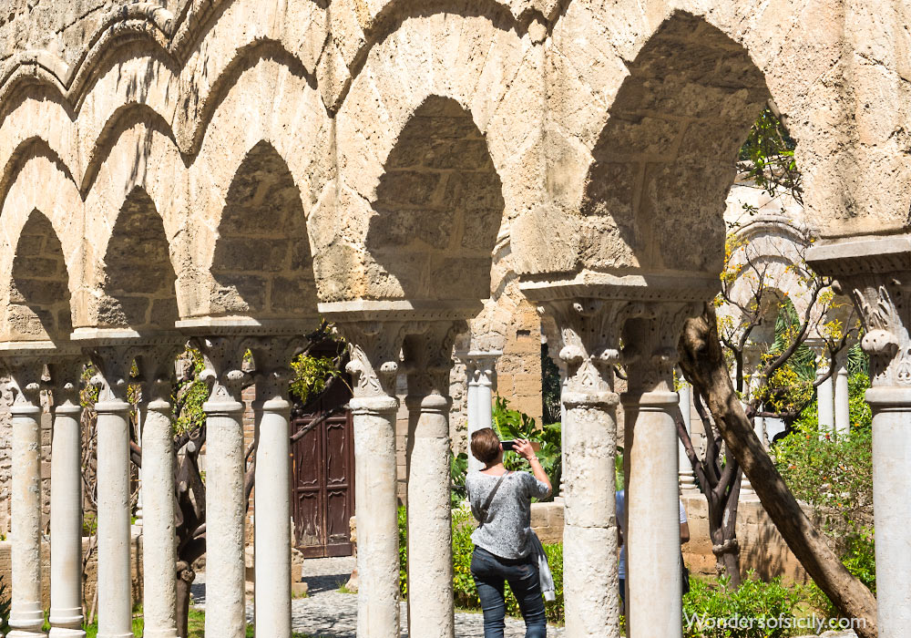 The cloister at San Giovanni degli Eremiti, Palermo.