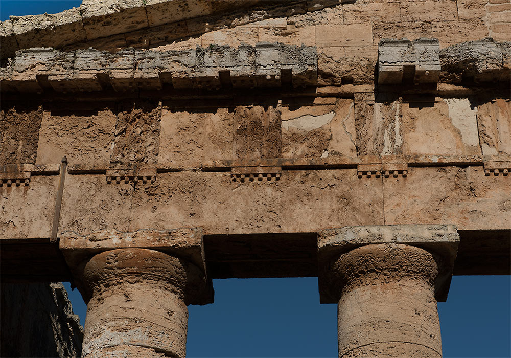 dorisk tempel ved Segesta, Sicilien