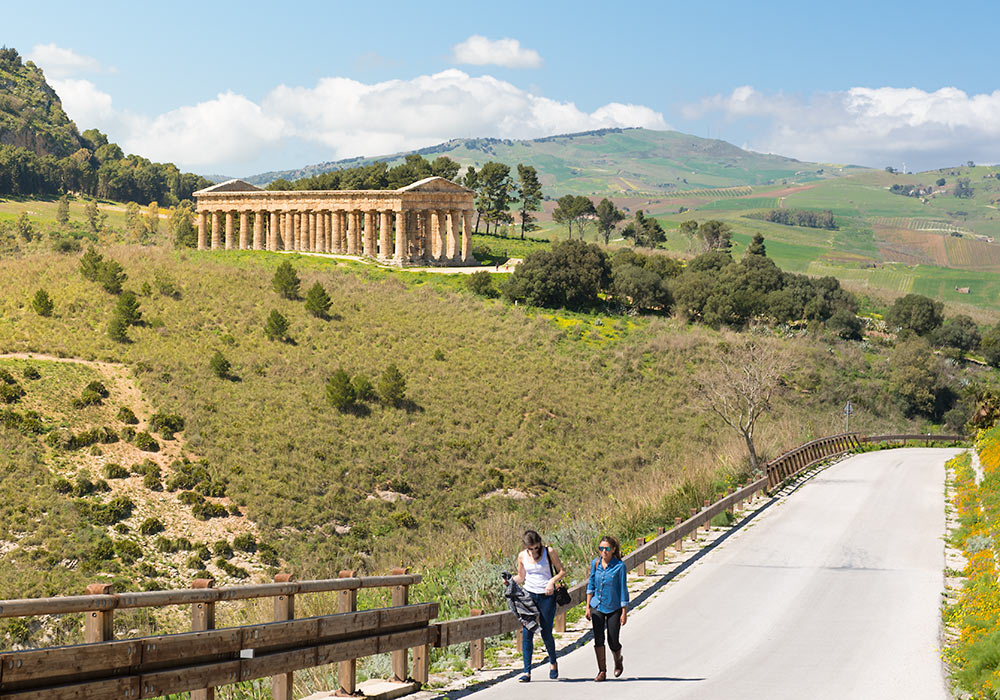 der antike Tempel in Segesta