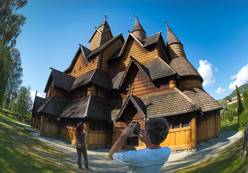 Heddal stave church in Norway