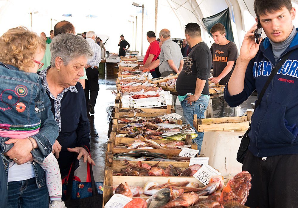 Fish market in Trapani