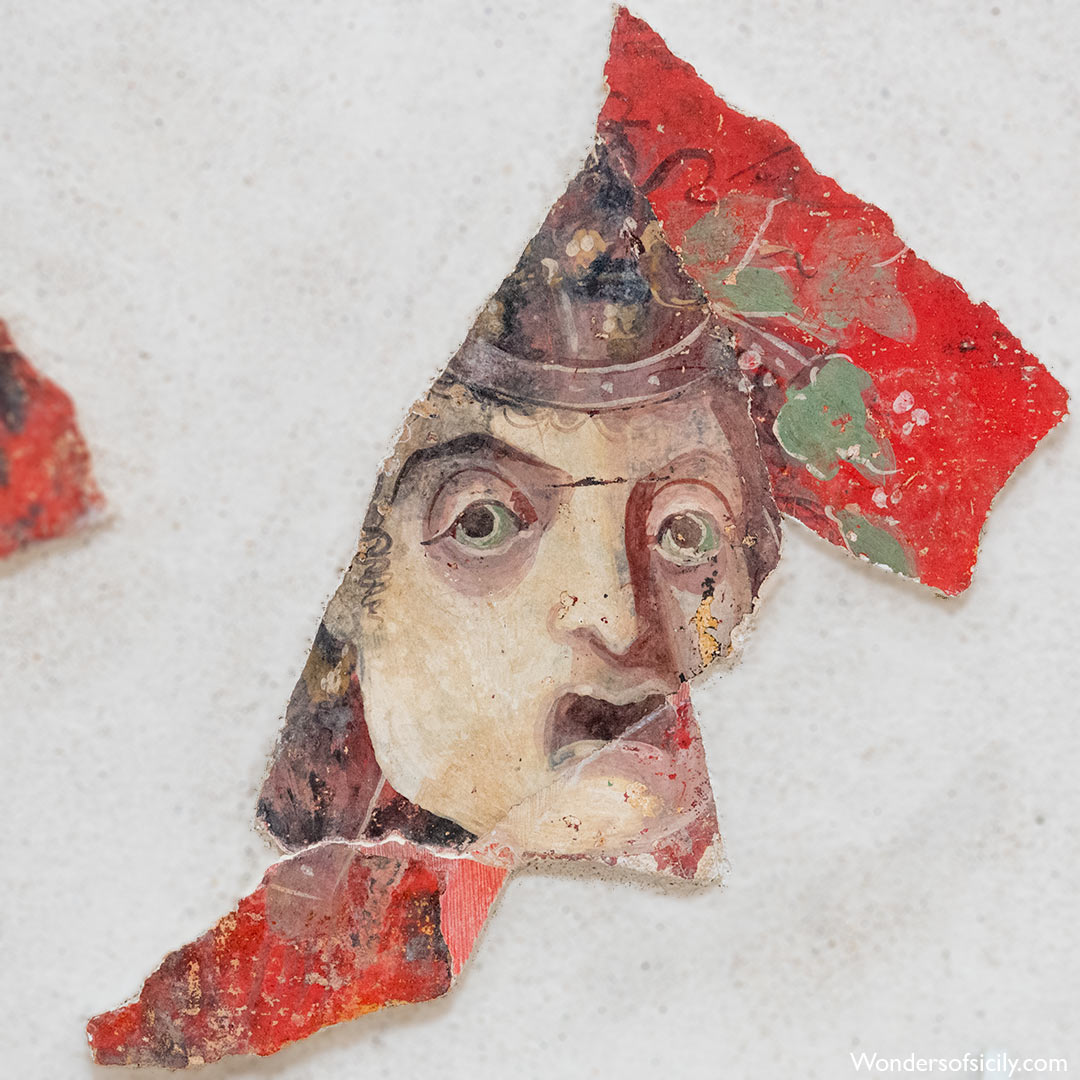 Fragment of a Roman fresco, Solunto