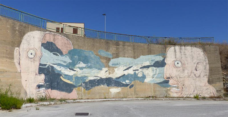Street art in Gibellina nuova, Sicily. (Photo: Eva Weinlich)