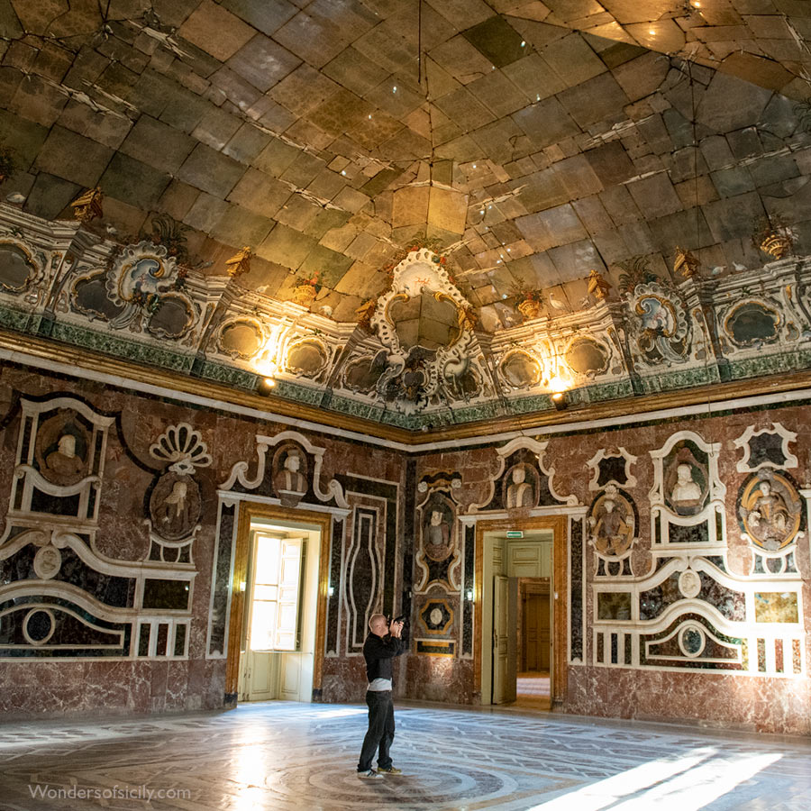 Hall of mirrors, Villa Palagonia, Bagheria.